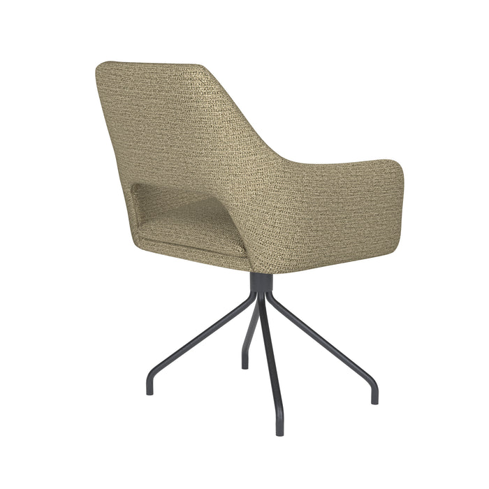 Stoel Mos Groen met spinpoot draaivoet-Eetkamerstoelen-Creating Home