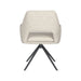 Stoel Mos Off-White met metalen draaivoet-Eetkamerstoelen-Creating Home