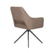 Stoel Mos Taupe met metalen draaivoet-Eetkamerstoelen-Creating Home