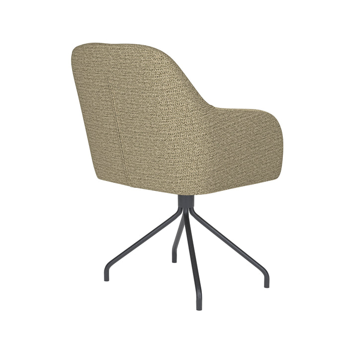 Stoel Otis Groen met spinpoot draaivoet-Eetkamerstoelen-Creating Home