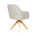 Stoel Otis Off-White met houten draaivoet-Eetkamerstoelen-Creating Home
