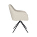 Stoel Otis Off-White met metalen draaivoet-Eetkamerstoelen-Creating Home