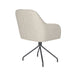 Stoel Otis Off-White met spinpoot draaivoet-Eetkamerstoelen-Creating Home