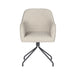 Stoel Otis Off-White met spinpoot draaivoet-Eetkamerstoelen-Creating Home