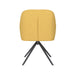 Stoel Otis Oker met metalen draaivoet-Eetkamerstoelen-Creating Home