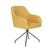 Stoel Otis Oker met spinpoot draaivoet-Eetkamerstoelen-Creating Home