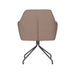 Stoel Pete Taupe met spinpoot draaivoet-Eetkamerstoelen-Creating Home