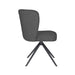 Stoel Stan Grijs met metalen draaivoet-Eetkamerstoelen-Creating Home