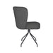 Stoel Stan Grijs met spinpoot draaivoet-Eetkamerstoelen-Creating Home