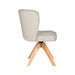Stoel Stan Off-White met houten draaivoet-Eetkamerstoelen-Creating Home