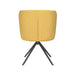 Stoel Stan Oker met metalen draaivoet-Eetkamerstoelen-Creating Home
