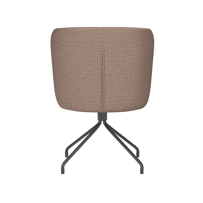 Stoel Stan Taupe met spinpoot draaivoet-Eetkamerstoelen-Creating Home