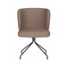 Stoel Stan Taupe met spinpoot draaivoet-Eetkamerstoelen-Creating Home