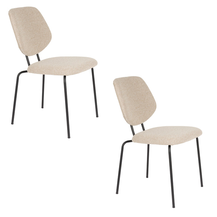 Stoel Zelo Beige-Eetkamerstoelen-Creating Home