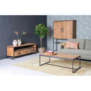 TV-meubel Accent Teakhout Naturel hout 150x45x50 cm-TV-meubels-Livingfurn