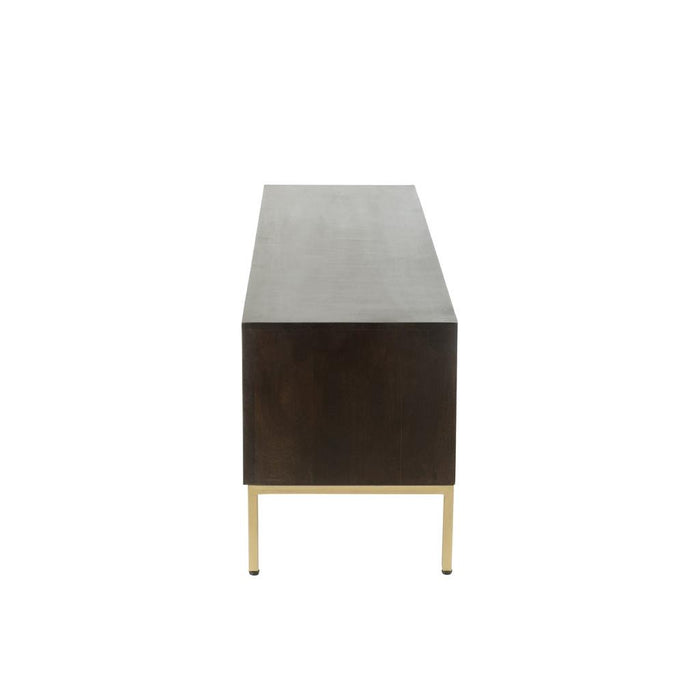 TV-meubel Bruin Ijzer 44x180 cm-Opbergkasten-J-Line