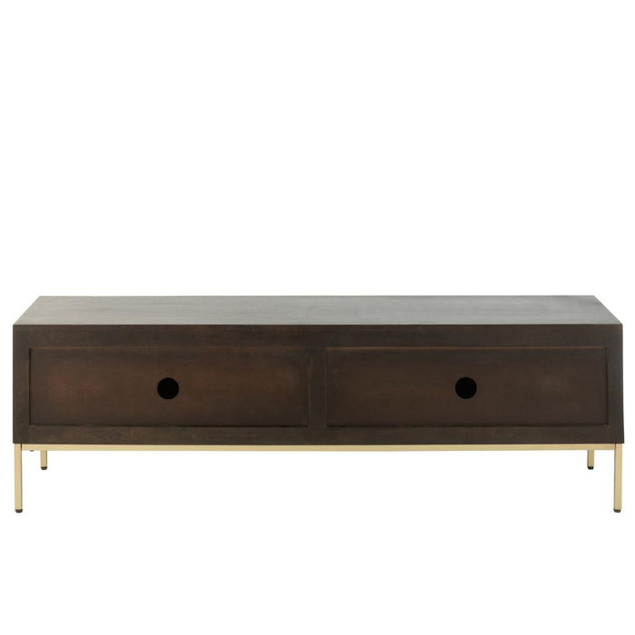 TV-meubel Bruin Ijzer 44x180 cm-Opbergkasten-J-Line