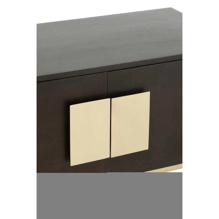 TV-meubel Bruin Ijzer 44x180 cm-Opbergkasten-J-Line