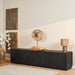 TV-meubel Brussel Zwart 200 cm 200x42x46 cm-TV-meubels-Starfurn