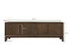 TV-meubel Cortez Mangohout Bruin 40x170x55 cm-TV-meubels-Livingfurn