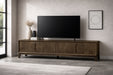 TV-meubel Cortez Mangohout Bruin 40x210x55 cm-TV-meubels-Livingfurn