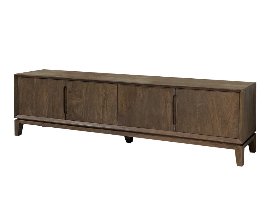 TV-meubel Cortez Mangohout Bruin 40x210x55 cm-TV-meubels-Livingfurn