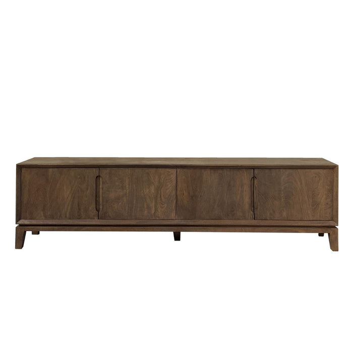TV-meubel Cortez Mangohout Bruin 40x210x55 cm-TV-meubels-Livingfurn