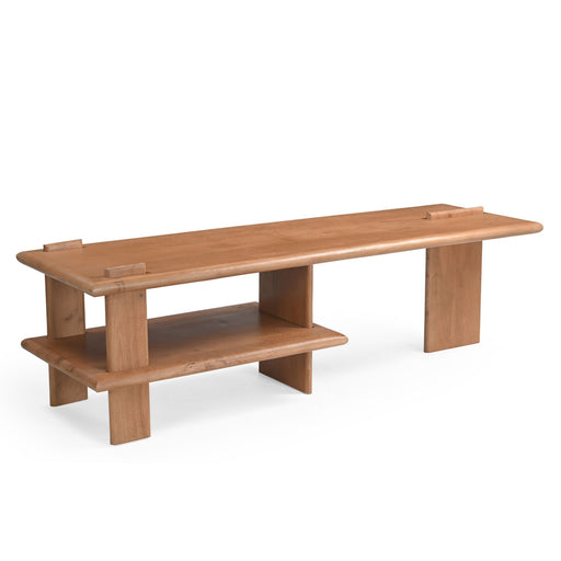 TV-meubel Lina Naturel Mangohout 160x44 cm-TV-meubels-Starfurn