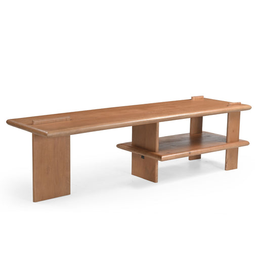 TV-meubel Lina Naturel Mangohout 160x44 cm-TV-meubels-Starfurn