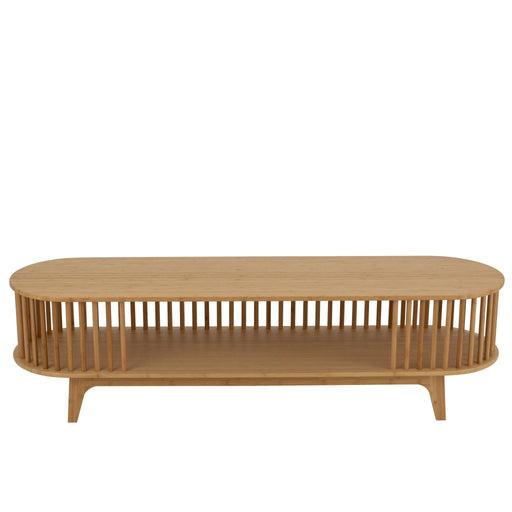 TV-meubel Naturel Bamboe 40x150 cm-TV-meubels-J-Line
