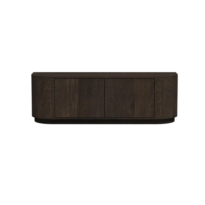 TV-meubel Novero Eikenhout fineer Bruin 140x40 cm-TV-meubels-Livingfurn