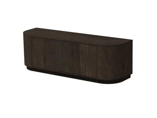 TV-meubel Novero Eikenhout fineer Bruin 140x40x45 cm-TV-meubels-Livingfurn
