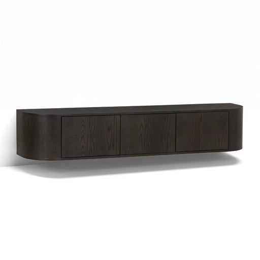 TV-meubel Novero Eikenhout fineer Bruin 180x35x33 cm-TV-meubels-Livingfurn