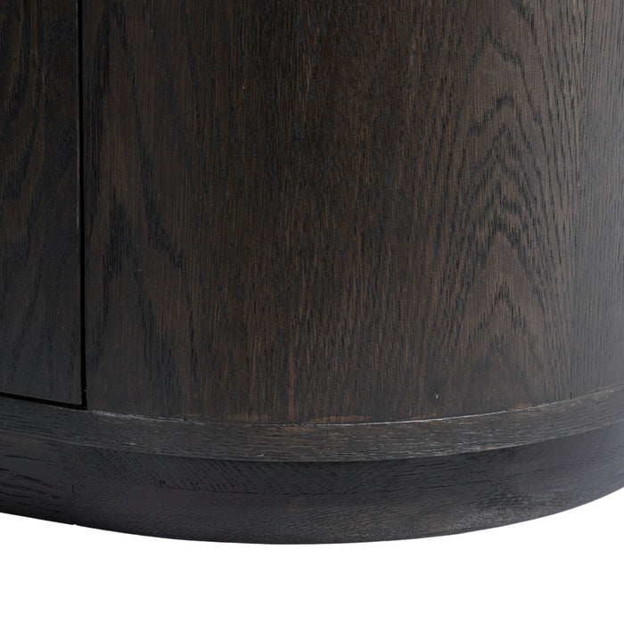 TV-meubel Novero Eikenhout fineer Bruin 180x40x45 cm-TV-meubels-Livingfurn