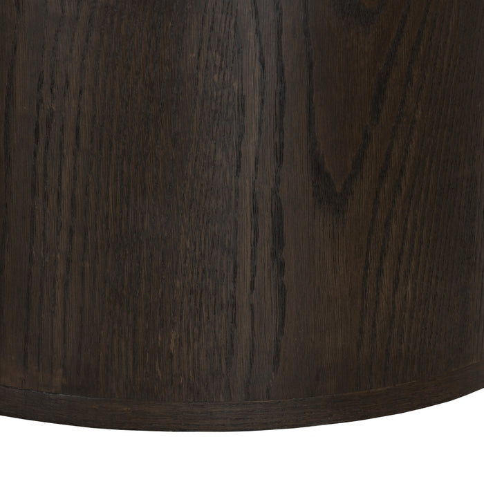 TV-meubel Novero Eikenhout fineer Bruin 220x35x33 cm-TV-meubels-Livingfurn