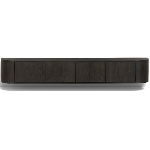 TV-meubel Novero Eikenhout fineer Bruin 220x35x33 cm-TV-meubels-Livingfurn