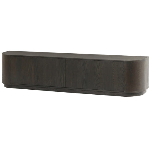TV-meubel Novero Eikenhout fineer Bruin 220x40x45 cm-TV-meubels-Livingfurn