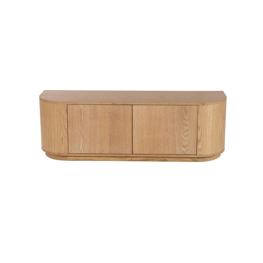 TV-meubel Novero Eikenhout fineer Naturel hout 140x40x45 cm-TV-meubels-Livingfurn