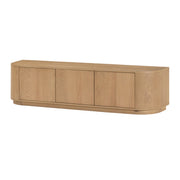 TV-meubel Novero Eikenhout fineer Naturel hout 180x40x45 cm-TV-meubels-Livingfurn
