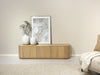 TV-meubel Novero Eikenhout fineer Naturel hout 180x40x45 cm-TV-meubels-Livingfurn