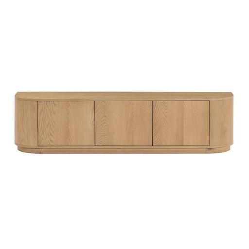 TV-meubel Novero Eikenhout fineer Naturel hout 180x40x45 cm-TV-meubels-Livingfurn
