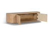 TV-meubel Novero Zwevend Eikenhout fineer Naturel hout 140x35x33 cm-TV-meubels-Livingfurn