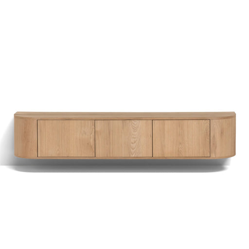 TV-meubel Novero Zwevend Eikenhout fineer Naturel hout 180x35x33 cm-TV-meubels-Livingfurn