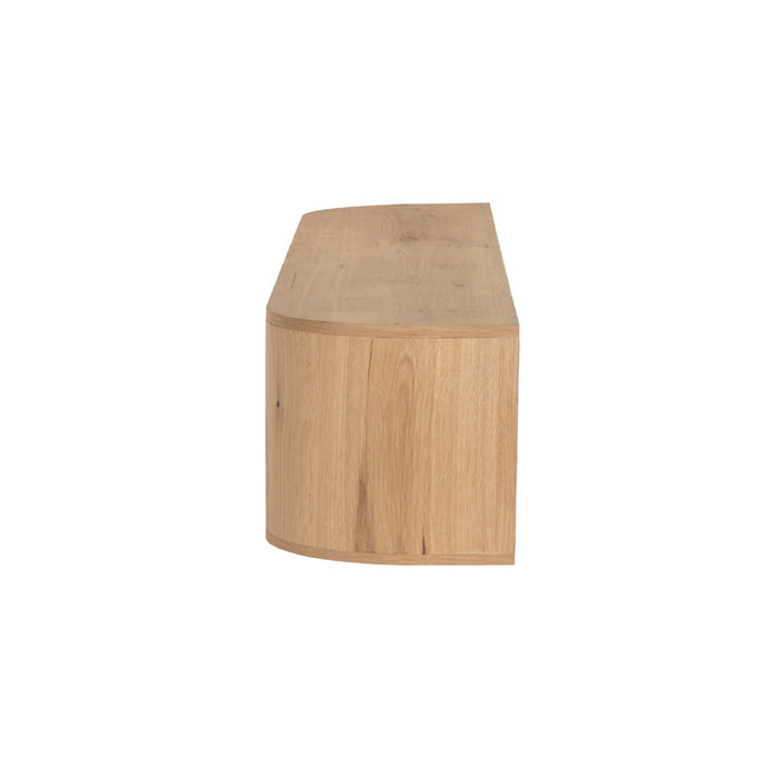 TV-meubel Novero Zwevend Eikenhout fineer Naturel hout 180x35x33 cm-TV-meubels-Livingfurn