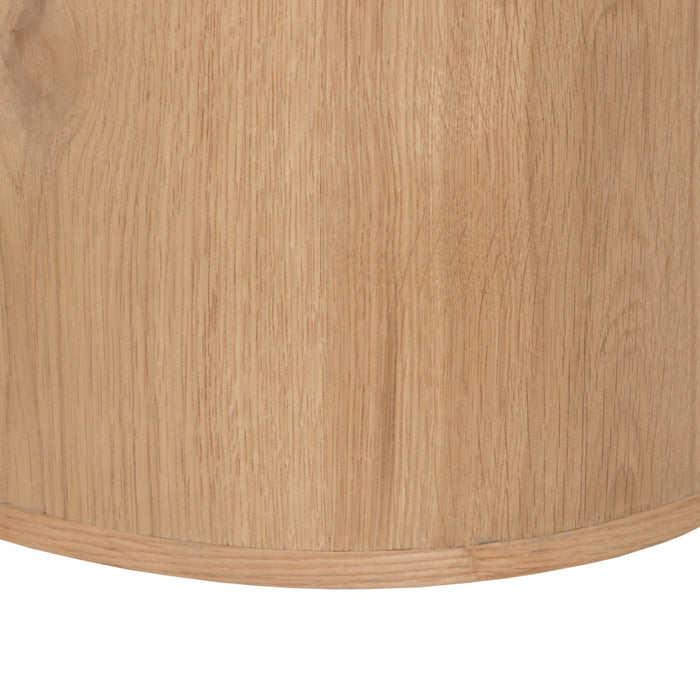 TV-meubel Novero Zwevend Eikenhout fineer Naturel hout 220x35x33 cm-TV-meubels-Livingfurn
