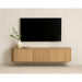TV-meubel Novero Zwevend Naturel hout 180x35x33 cm-TV-meubels-Livingfurn