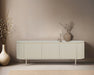 TV-meubel Patou Mangohout Beige 43x170x56 cm-TV-meubels-Livingfurn