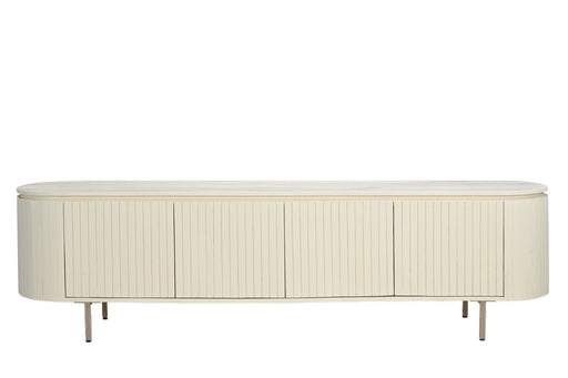 TV-meubel Patou Mangohout Beige 43x210x56 cm-TV-meubels-Livingfurn