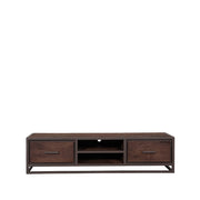 TV-meubel Peru Mangohout Espresso 45x160x40 cm-TV-meubels-LABEL51