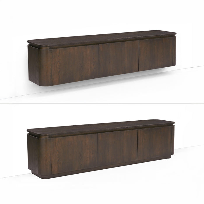 TV-meubel Rivano Eikenhout Fineer Bruin 180cm